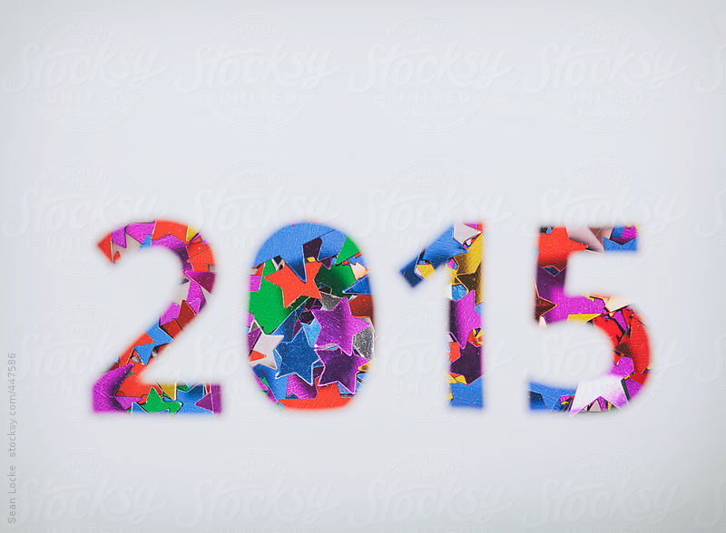 Paper 2015 Cutout Reveals Star Confetti Below by Sean Locke