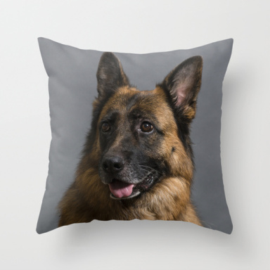 German Shepherd dog throw pillow