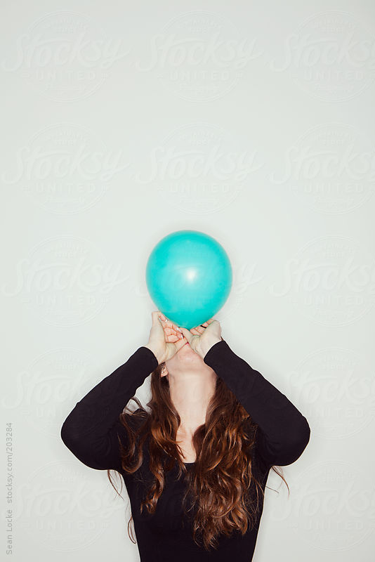 Portraits: Blowing Up A Balloon by Sean Locke
